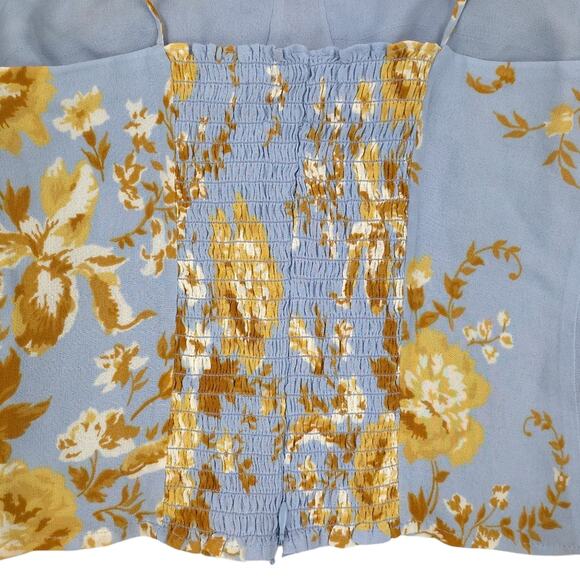 Reformation Liza Top Heavenly Floral Smocked Shirt - Picture 7 of 13